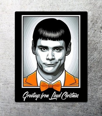 Dumb & Dumber Lloyd Christmas Die Cut Sticker 6'' x 5'' waterproof vinyl