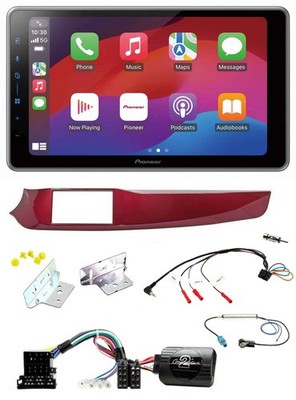 Pioneer Lenkrad USB DAB Bluetooth 2DIN Autoradio für Alfa Giulietta rot 940 2010