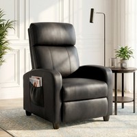Homcom Fernsehsessel Mit Liegefunktion, Relaxsessel Mit Massagefunktion, Schwarz