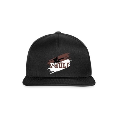 Die Macht Aus St. Pauli Fußball Fan Snapback Cap, One size, Schwarz/Schwarz