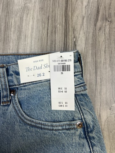 Abercrombie & Fitch The Dad Short High Rise, Women’s Size 26, Brand New - Picture 5 of 6