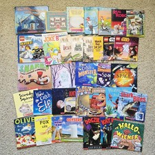 Lot of 35 Picture Books for Kids Boys Daycare Children MIX Bundle Space Science