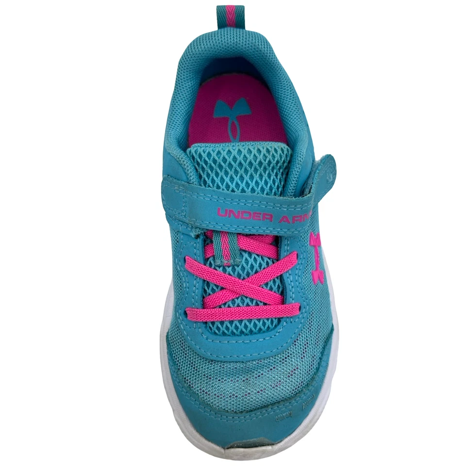 Under Armour Assert 10 AC Infantil Azul/Rosa 3288 Niños Zapatos Talla 10K Foto 4 de 4