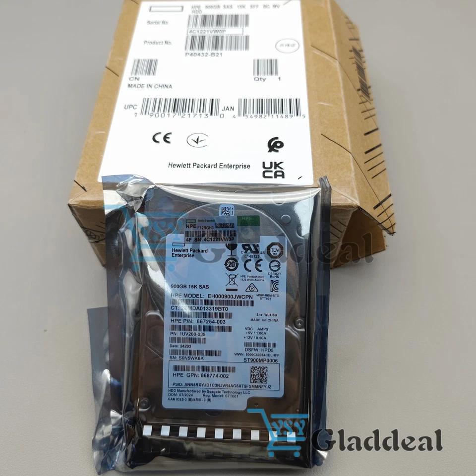 HPE 900GB 15K SAS 12Gb/s 2.5'' BC MC HDD NEW SEALED SPARES P40432-B21 P40784-001 - Image 4 of 4