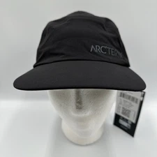 Arc'teryx Hat Cap Strap Back Mens Small Medium Paltz Black  Word Logo Outdoor