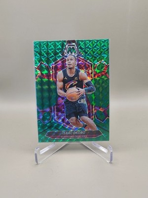 2023-24 Panini Mosaic-Green Mosaic Prizm #94 Isaac Okoro Cleveland Cavaliers 
