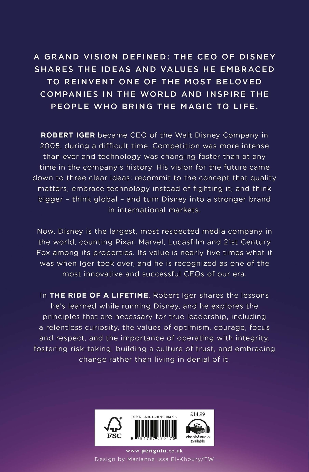 Thumbnail - The Ride Of A Lifetime | Robert Iger | Taschenbuch | Xxiv | Englisch |