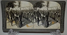 Antique WWI Photo "Parade Rest," Naval Training Station 19074 Keystone View Co.