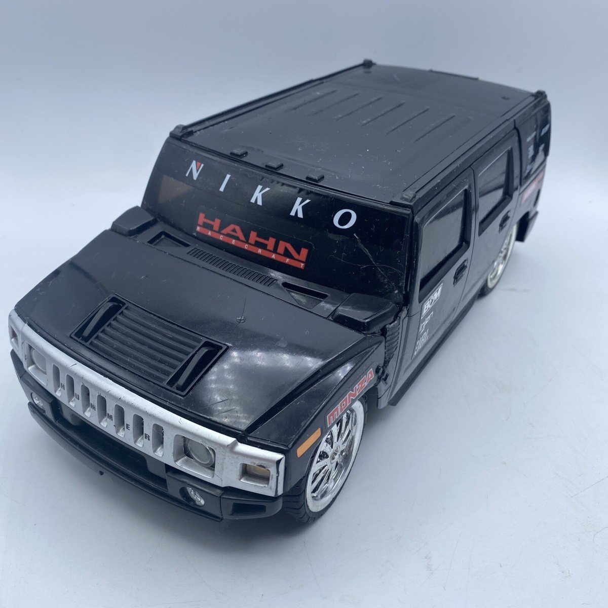 Rare Nikko 6.0v Slammed Hummer H2 With Spinners for Parts or