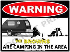 Personalized Camping Sign - The Browns Campsite choose camper CUSTOM NAME