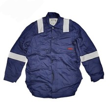 roots flamebuster FRA-16 overall jacket size uk 12 - 14 blue protective workwear