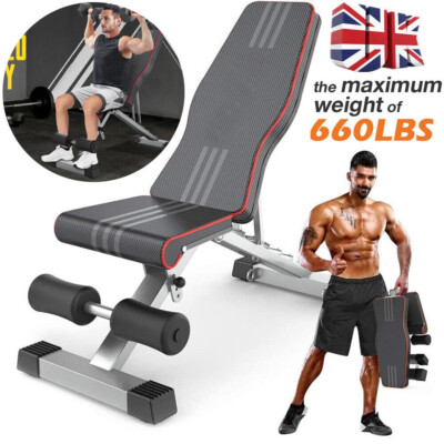 Dumbbell Weight Bench Training Decline Fitness Full Body Strength