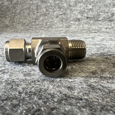 Ham-Let 771LSS3/8x3/8  3/8'' Male Run Tee 316 Stainless Steel  SS-600-3-6TMT New