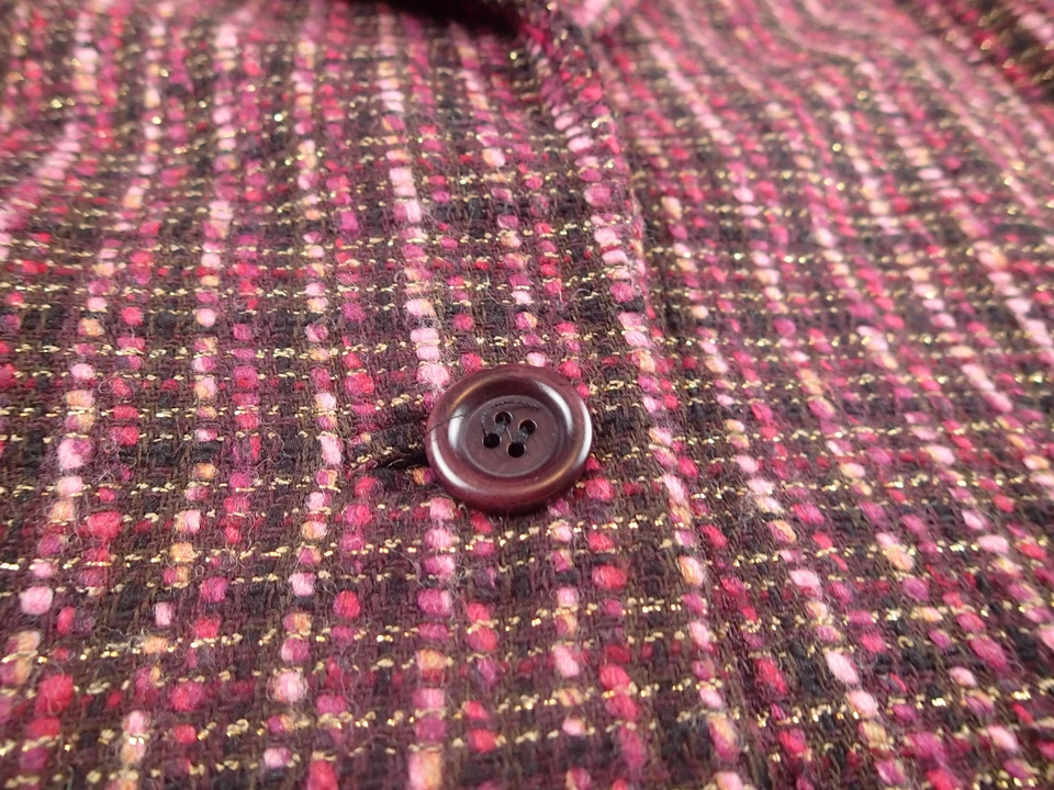 MARINA RINALD BLAZER,Ladies Jacket, SZ 21/ US 16,wool BLEND TWEED METALLIC TU - Image 4 of 4