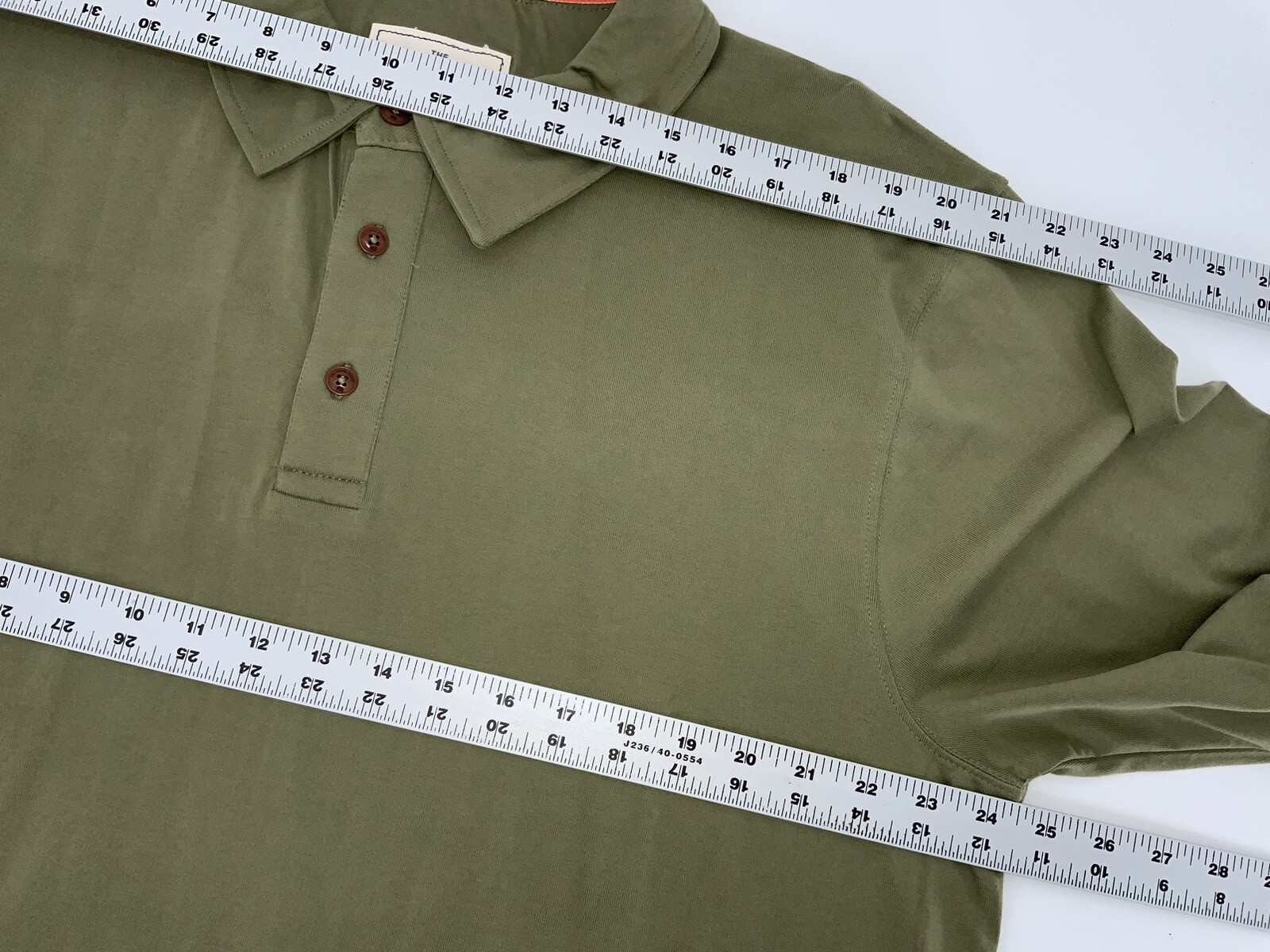 The Normal Brand Long Sleeve Polo Shirt Men’s 2XL Olive Cotton NWT YGI X3-92