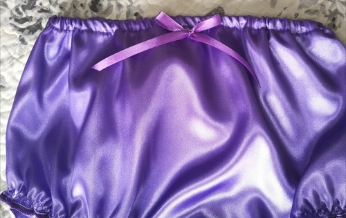 🌸MADE TO ORDER* Plain "SATIN SISSY Granny style Knickers"..8" sides.🌸 - Picture 5 of 6