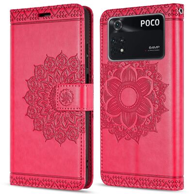 Handyhülle Hülle für Xiaomi POCO M4 Pro 4G, Handy Tasche Schutz Flip Case Schale