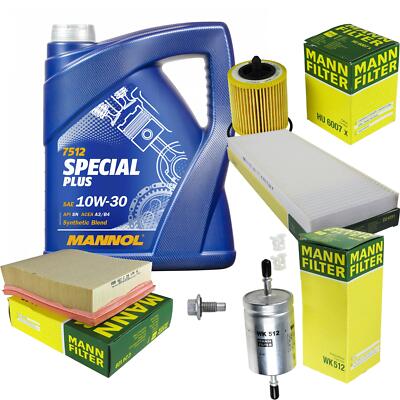 MANN Inspektionspaket 5 L MANNOL Special Plus 10W-30 für Opel Vectra B CC 2.2i
