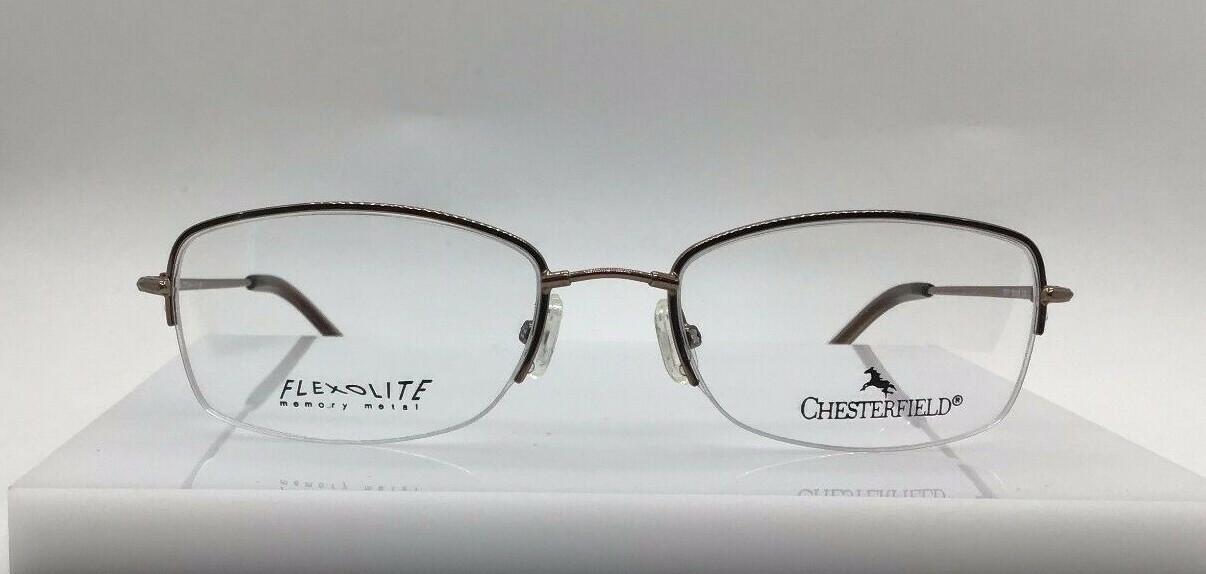 Chesterfield CH 717 Brown 0DX1 Semi Rim Eyeglasses Frame 50-18-0130 Flexolite 17690₽