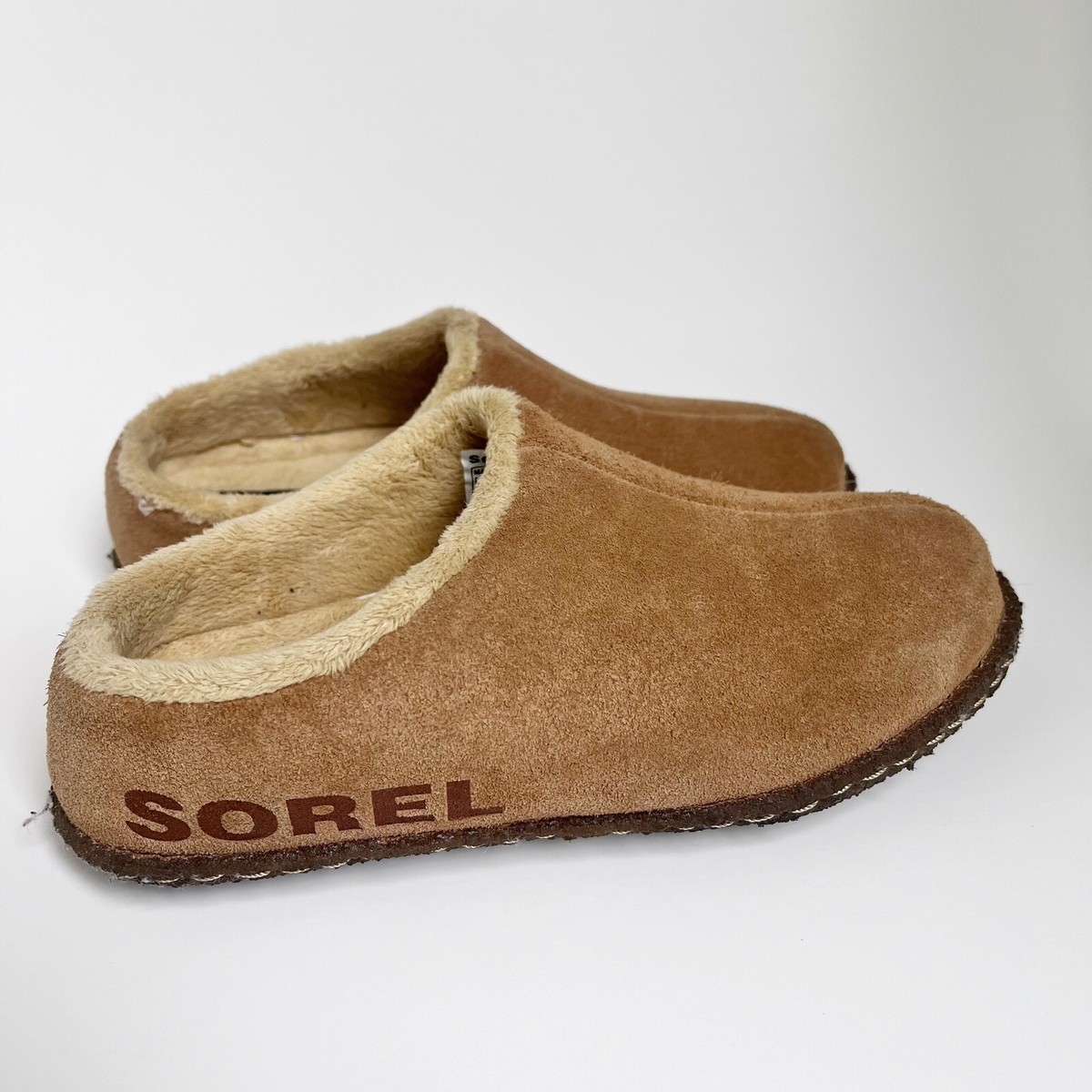 Sorel Slippers Youth US Brown Lanner Ridge Suede II Shoes Kids