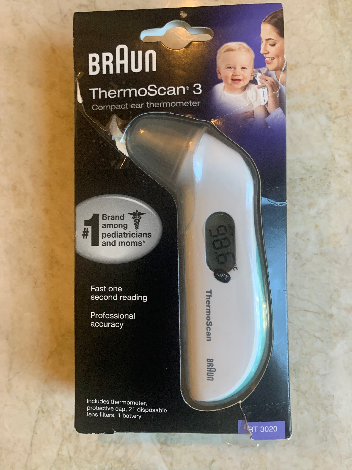 Braun thermoscan 3 Compact Ear Thermometer IRT 3020 eBay
