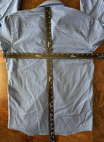 Robert Graham Shirt Boys Youth L 14-16 Flip Cuff Blue Long Sleeve Button Up - Picture 4 of 4