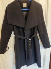 Oasis Navy Women's Jacket Size M Belted