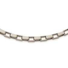 Stainless Steel Link 22in Necklace