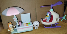 Bluey- Bingo's Ice Cream Cart  Bingo's Best friend Lila /Helicopter and Bluey