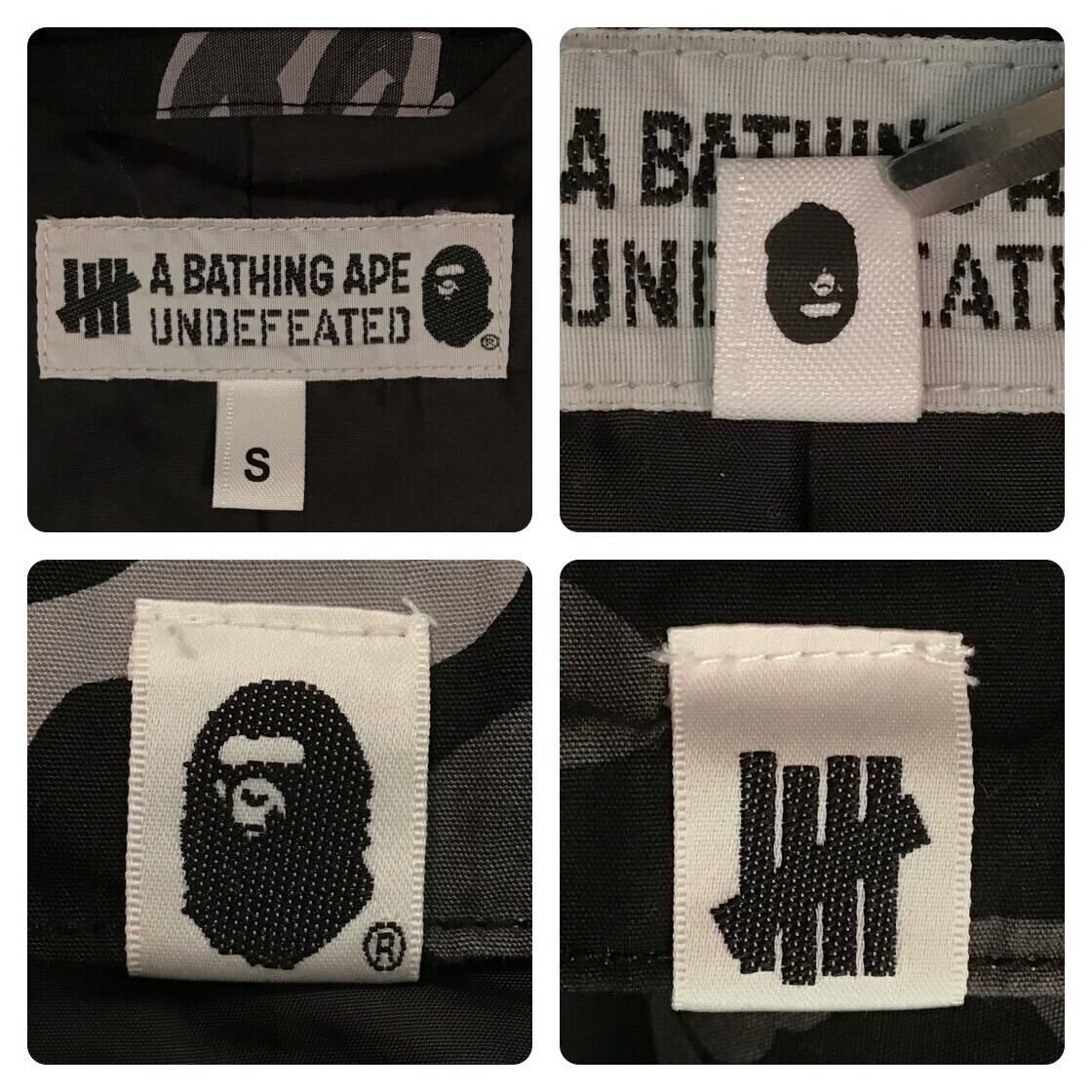 BAPE × undefeated M-51 HOODIE JACKET Black A Bathing Ape Size S