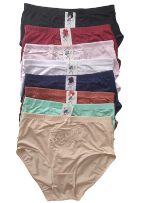 5/10er Pack Damen Slip Taillenslip  42 44 46 48 50 52 Mikrofaser Maxislip Pants