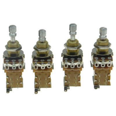 KAISH New Guitar Bass Push-Push Pot(No Pull) Audio Taper Potentiometer