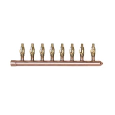 8 - port 1/2" PEX w/ Ball Valve Plumbing Manifold RIGHT