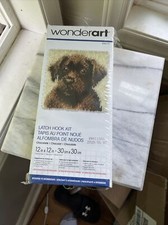 Wonderart Hook Latch Hook Kit 12 X 12"NIB Chocolate Lab New In Package