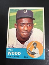 1963 TOPPS JAKE WOOD, #453, NM/MT (Free Shipping On Any 3!)