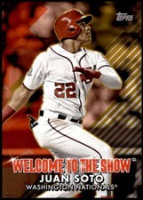 Juan Soto 2022 Topps 5x7 Welcome to the Show Gold #WTTS-11 6/10 Nationals