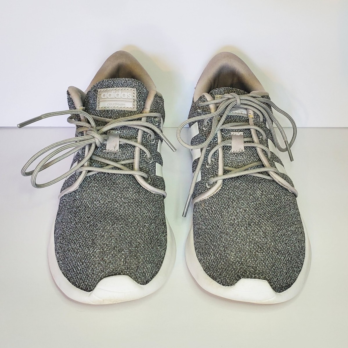 Adidas Cloudfoam QT Racer FX3427 Gray Running Shoes Sneakers US Women's  Size