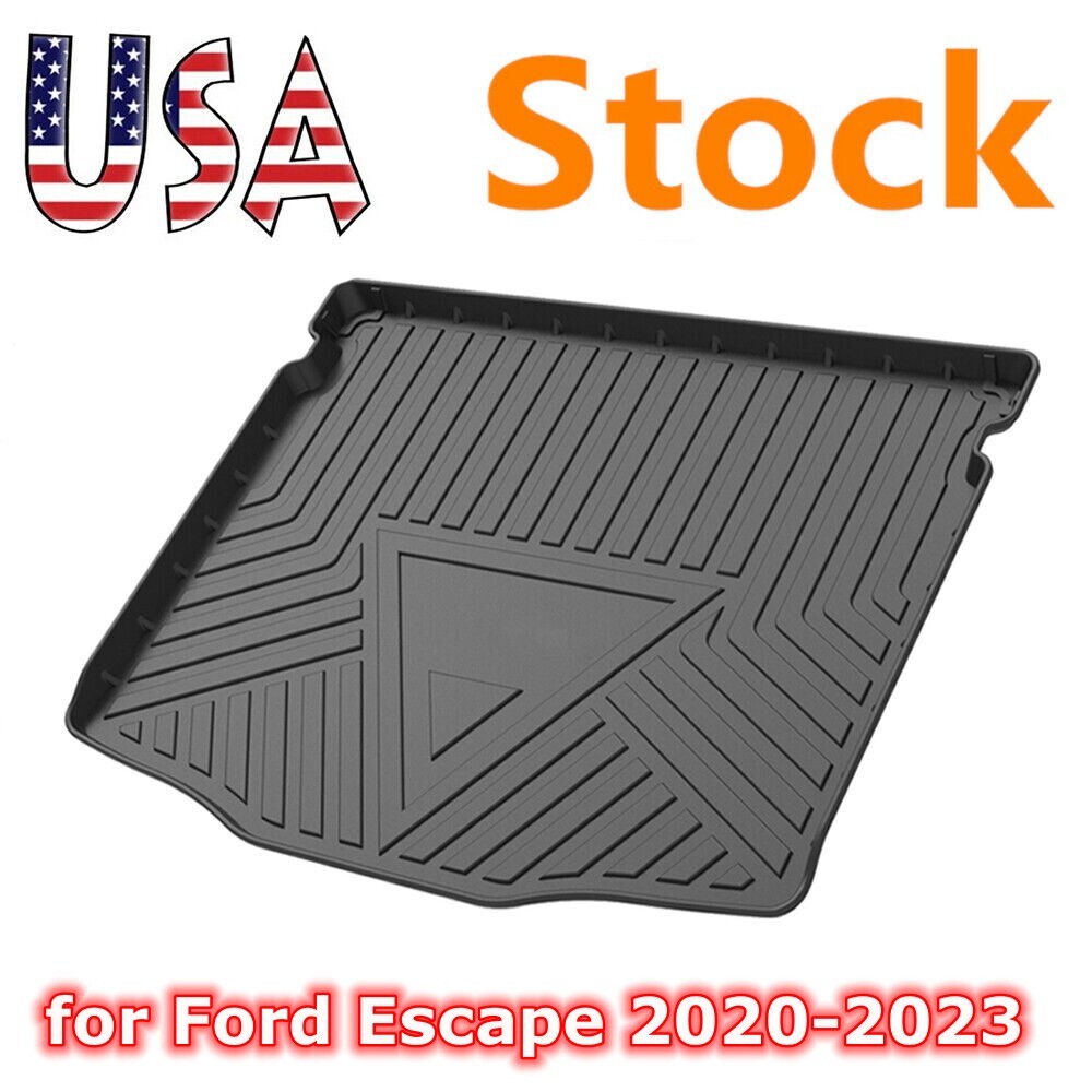 Black Rear Cargo Boot Liner Floor Cover Mat for Ford Escape 2020-2022 2023