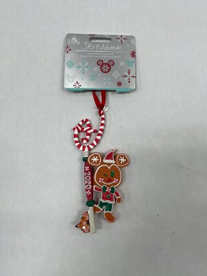 Disney 2020 Ornament Sketchbook MICKEY MOUSE NEW Gingerbread Man Key Cookie