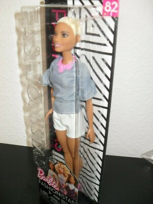 Barbie Puppe Doll * Fashionistas * mit Jeansbluse und Buzz Cut von Mattel FNJ40
