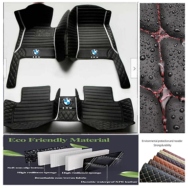 Custom For BMW All Model Car Floor Mats Carpets Waterproof Cargo Liners Handmade - Imagen 42 de 42