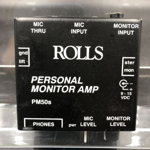 Ampli moniteur personnel Rolls PM50s   *PROPRE* Pas de câbles inclus (A) - Photo 1/4