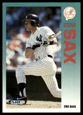 1992 Fleer #244 Steve Sax New York Yankees | eBay