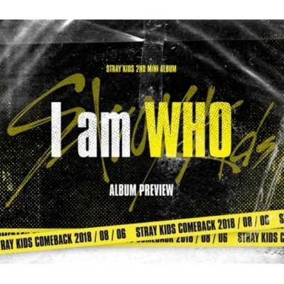 Stray Kids[I am WHO]2nd Mini Album 2 Ver Set CD+Poster/On+PhotoBook+3p Card+Gift