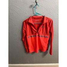 Under armour 1/4 zip orangish pullover size yxl