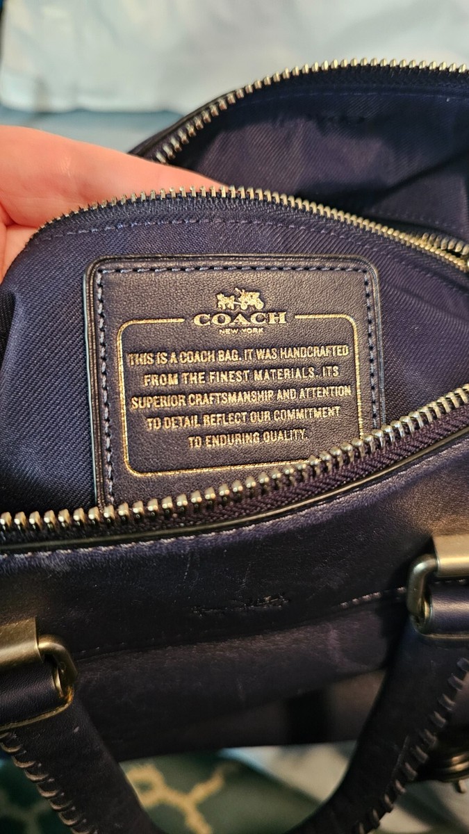 Coach Ace Satchel in Glove Tanned Leather 37017 Black 120086jax