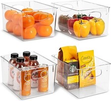Clear Plastic Organizer Storage Bin Container...