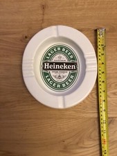 HEAVY LARGE HEINEKEN CERAMIC OVAL ASH TRAY - Excellent Rare Item To Find