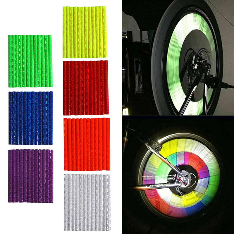 12120 Pcs Bicycle Wheel Spoke Reflectors Bike Cycling Reflective Tubes