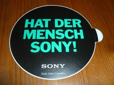 Old Decal Sticker Sony Has Man Sony!